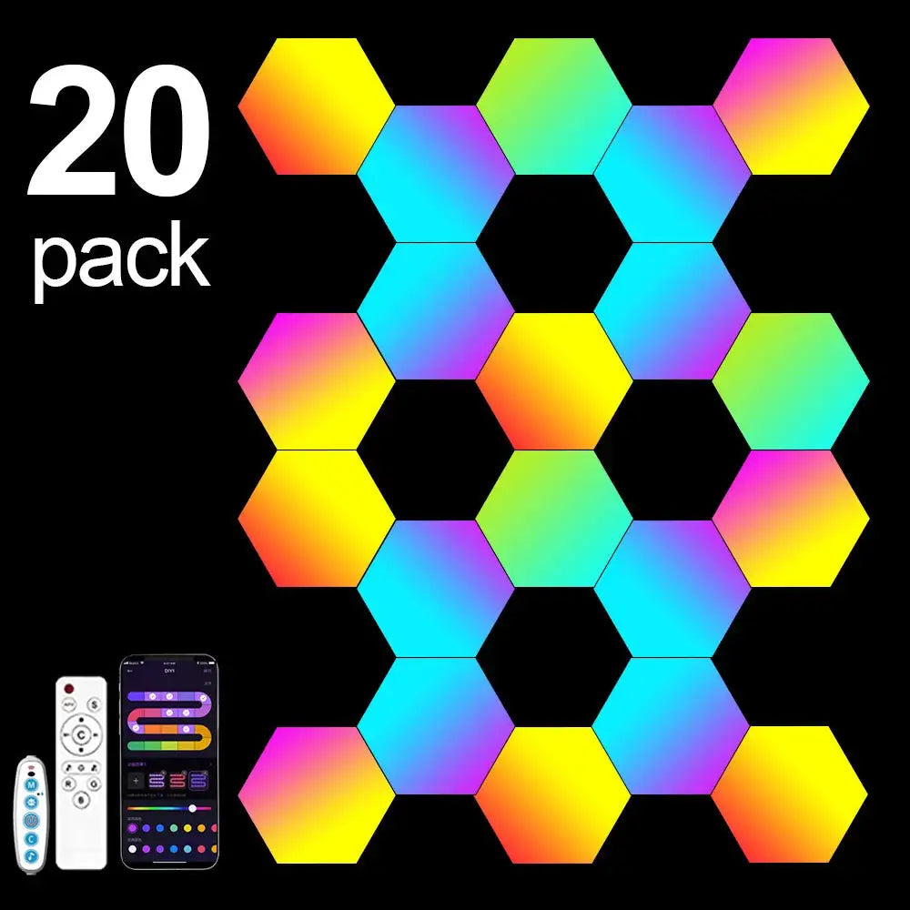 Hexagon Lights Wall RGB Panel