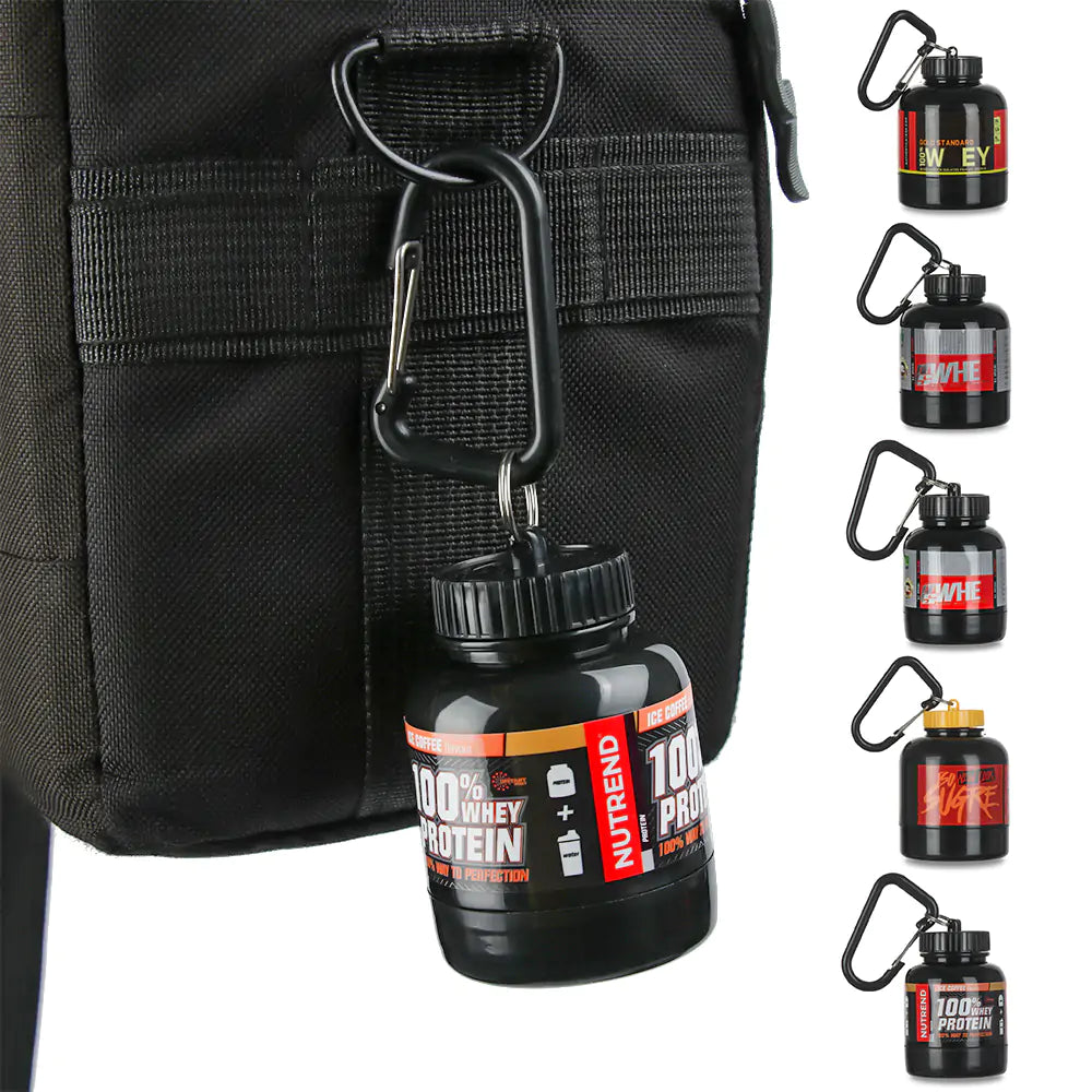 Key Chain Protein Powder Bottle