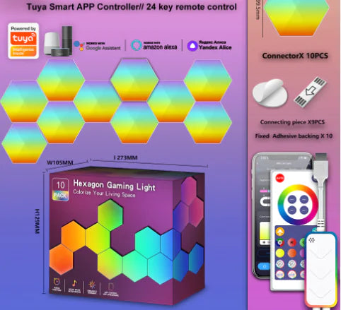Hexagon Lights Wall RGB Panel
