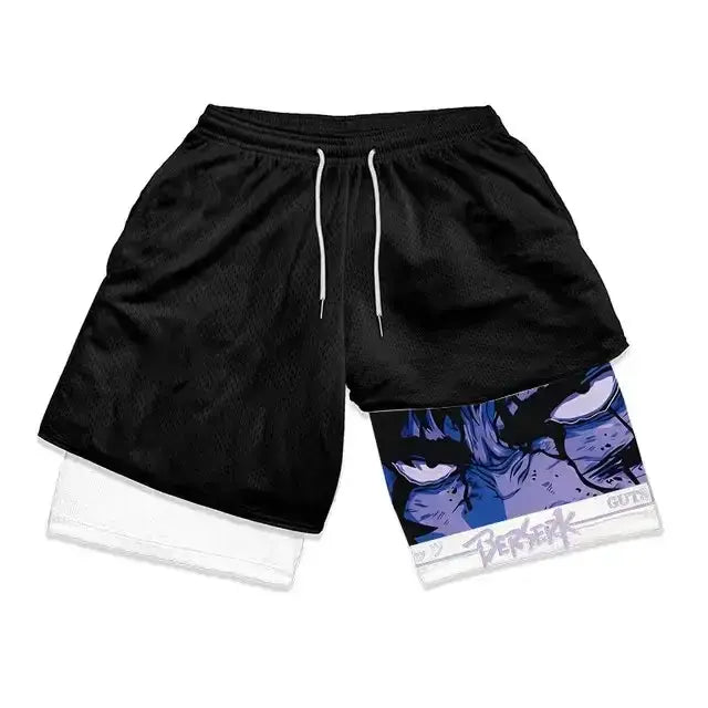 Men's Anime Shorts for Summer Sports