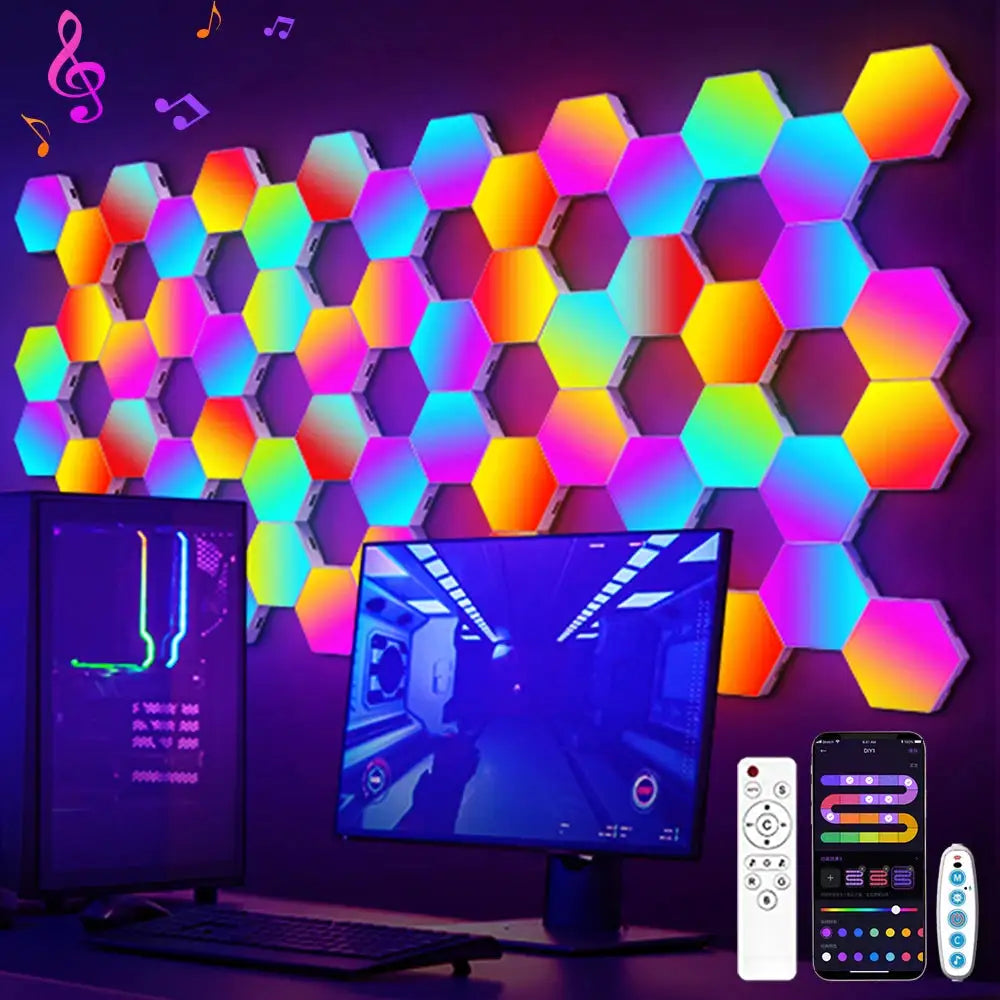Hexagon Lights Wall RGB Panel