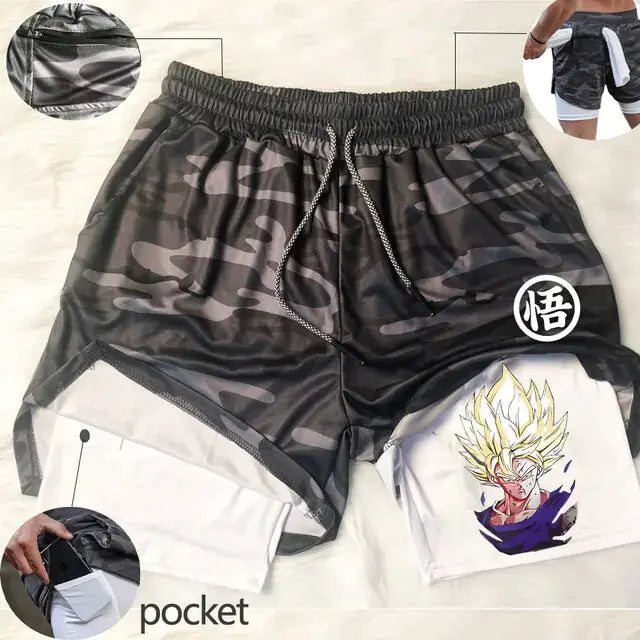 Dragon Ball Z Gym Training Sports Shorts