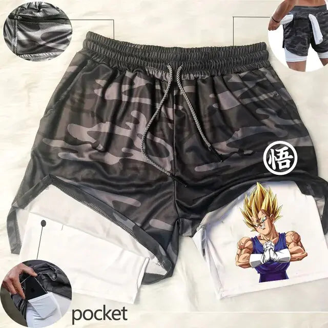Dragon Ball Z Gym Training Sports Shorts