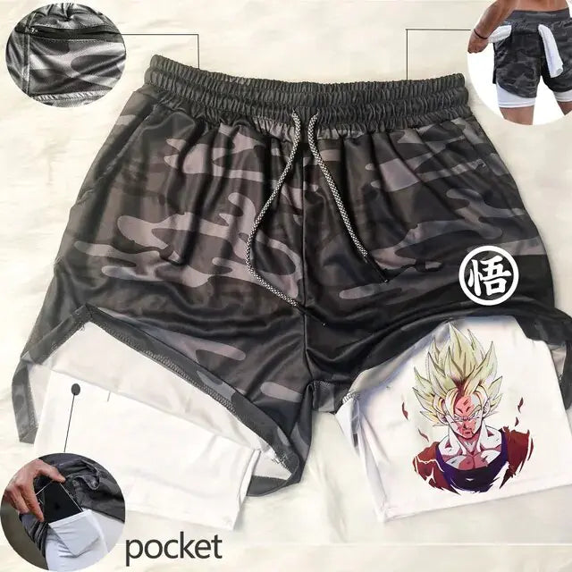 Dragon Ball Z Gym Training Sports Shorts