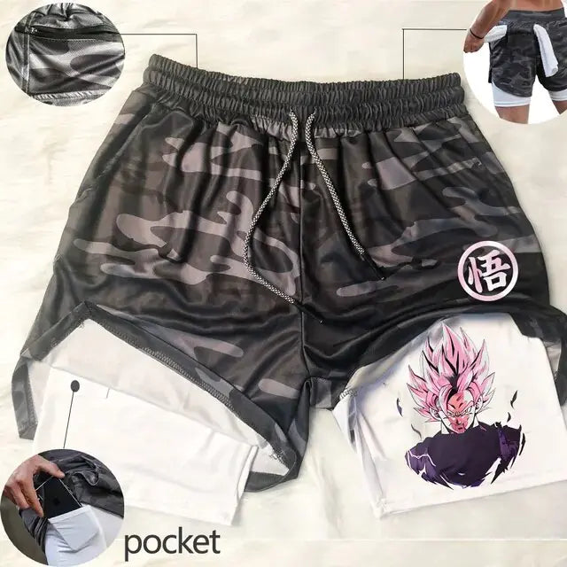 Dragon Ball Z Gym Training Sports Shorts