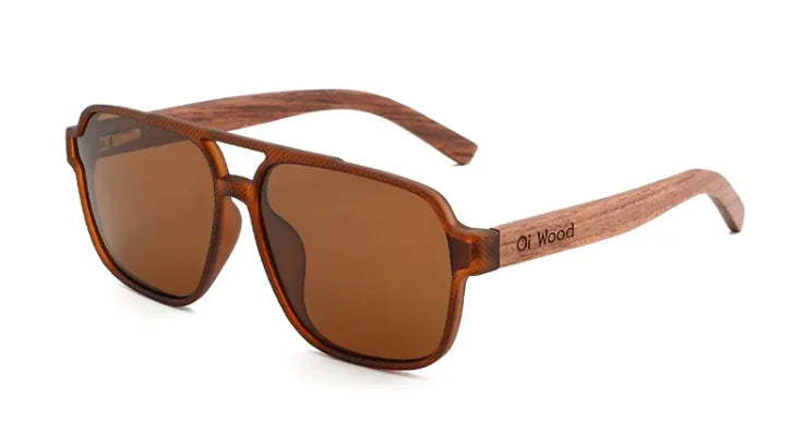 Vintage Wooden Polarized Sunglasses