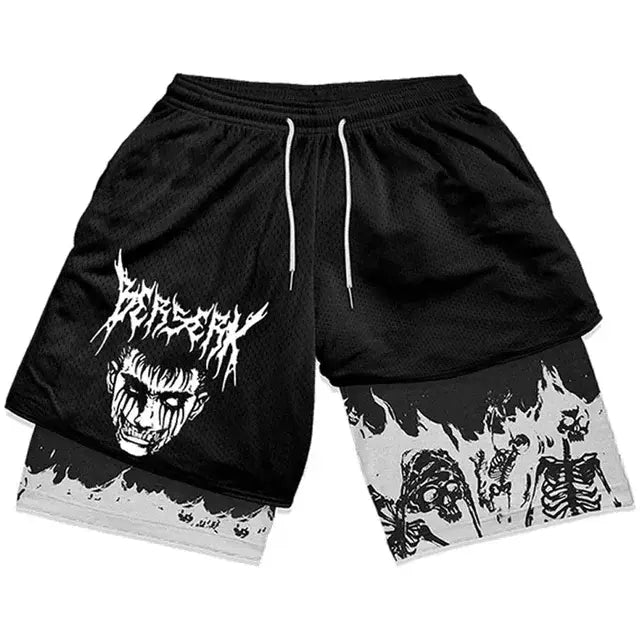 Berserk Men’s Anime Gym Shorts