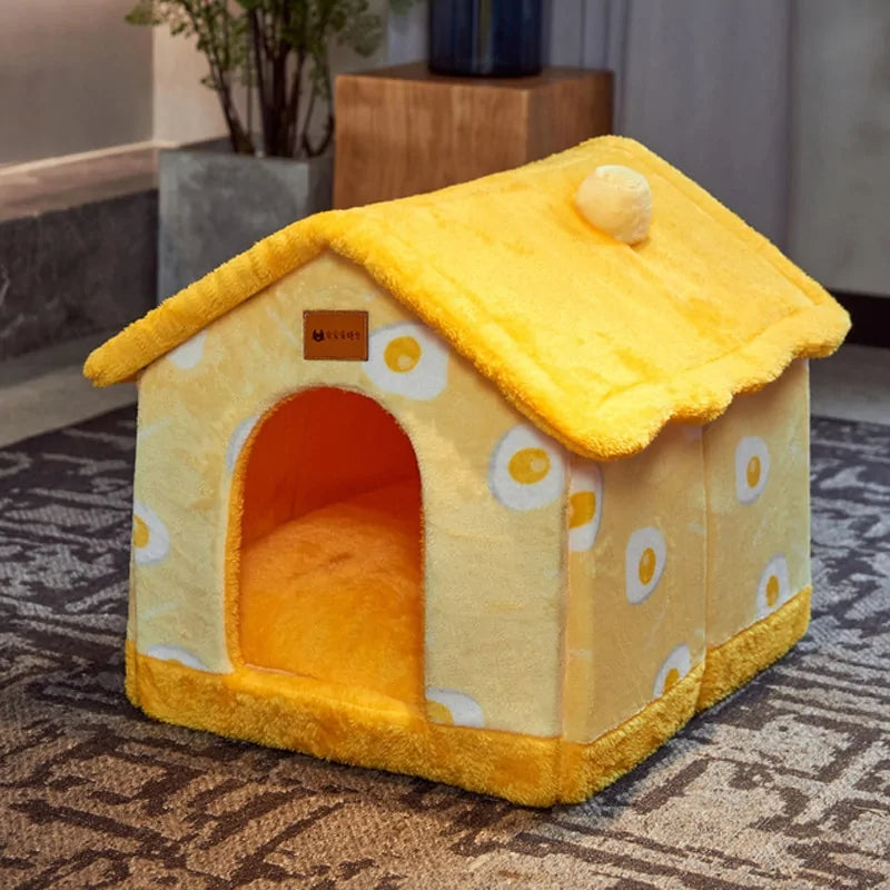 Foldable Winter Dog House Bed Mat For Pets