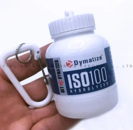 Key Chain Protein Powder Bottle