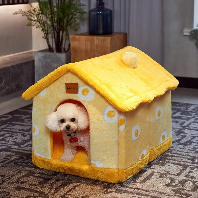 Foldable Winter Dog House Bed Mat For Pets