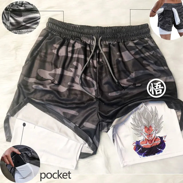 Dragon Ball Z Gym Training Sports Shorts