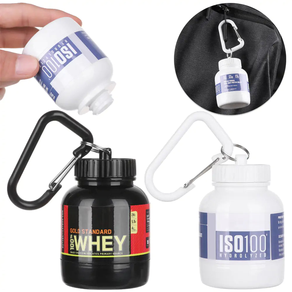 Key Chain Protein Powder Bottle