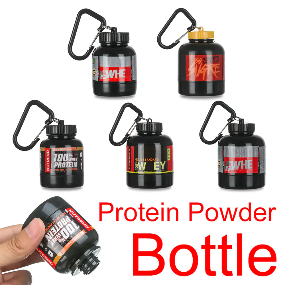 Key Chain Protein Powder Bottle