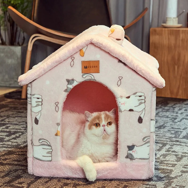 Foldable Winter Dog House Bed Mat For Pets