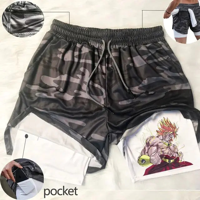 Dragon Ball Z Gym Training Sports Shorts