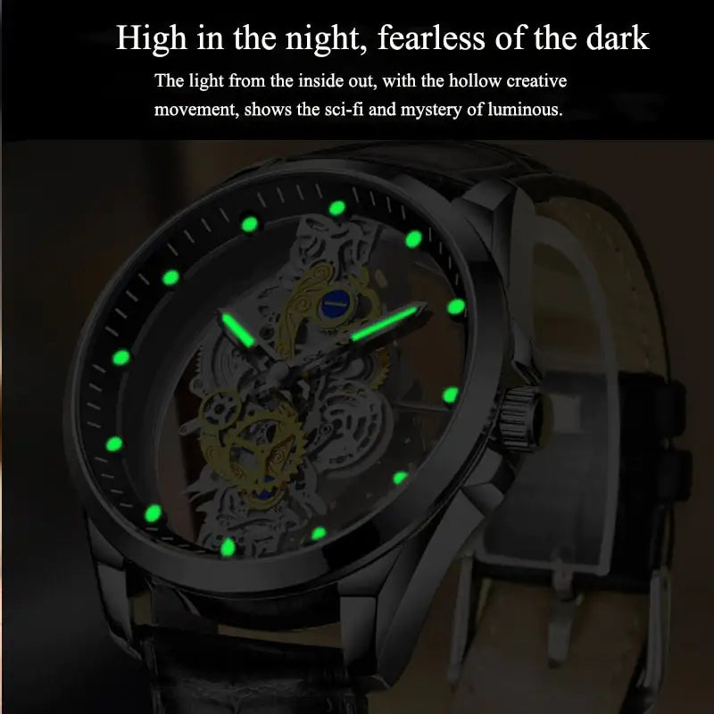 Clear View Skeleton Watch