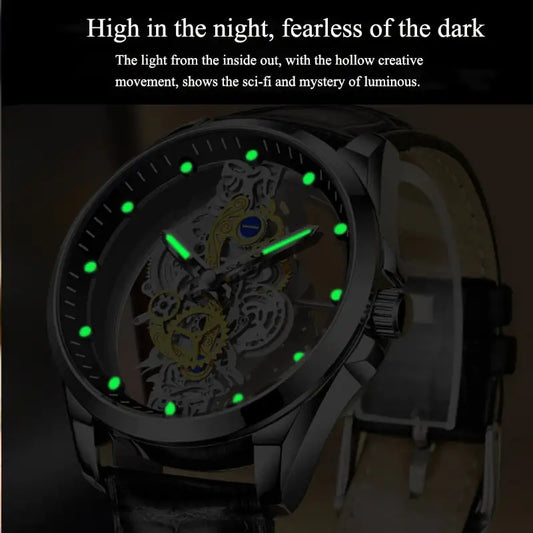 Clear View Skeleton Watch