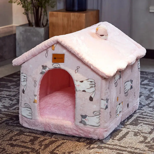 Foldable Winter Dog House Bed Mat For Pets