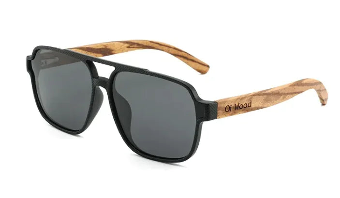 Vintage Wooden Polarized Sunglasses