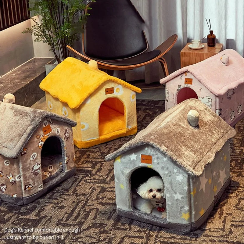 Foldable Winter Dog House Bed Mat For Pets
