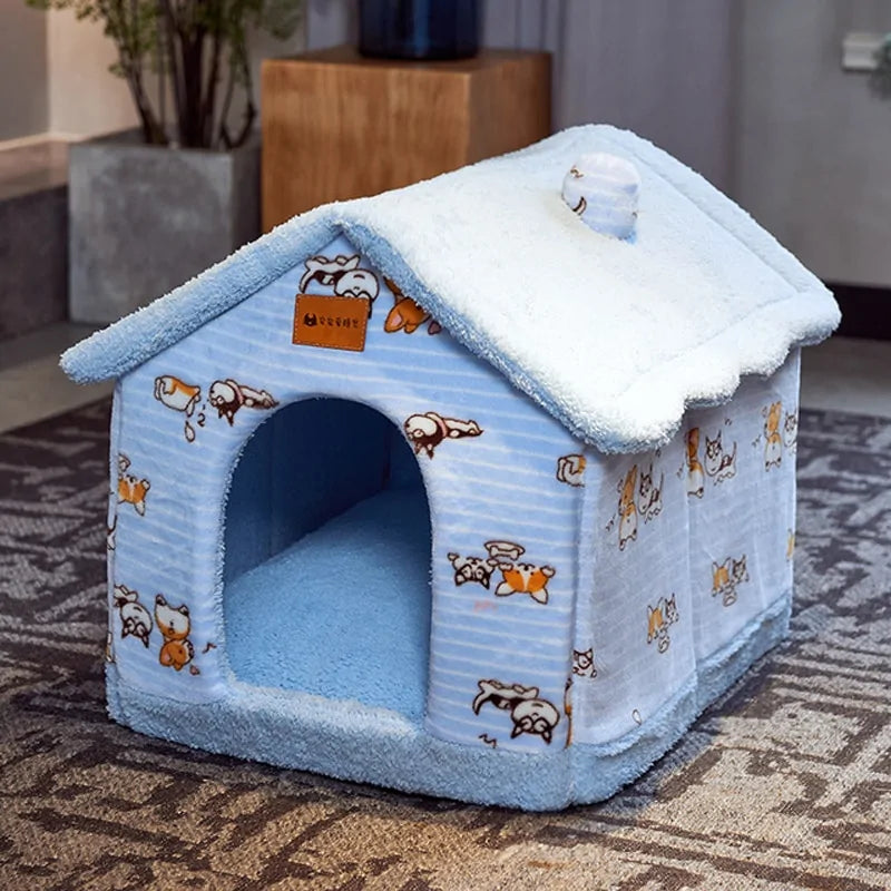 Foldable Winter Dog House Bed Mat For Pets