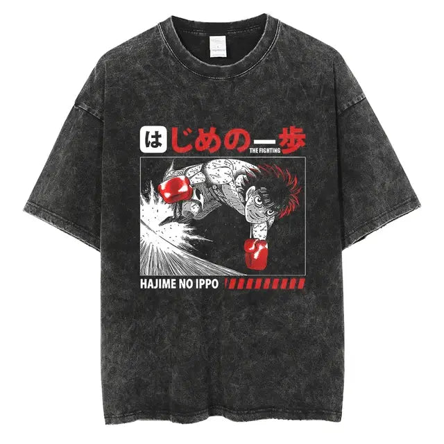 Hajime no Ippo Vintage Anime T Shirt