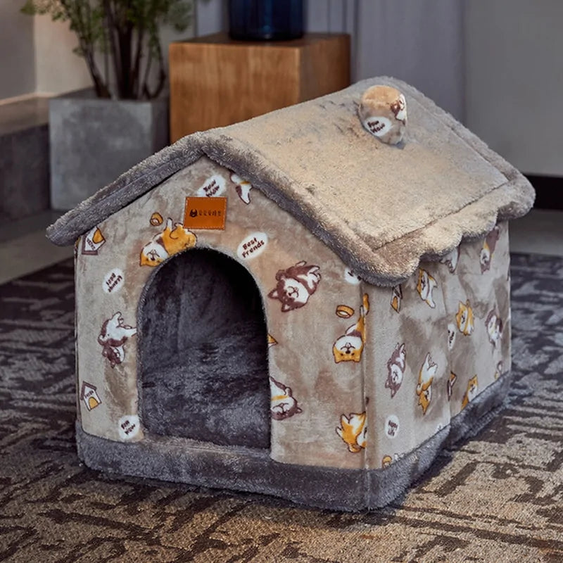 Foldable Winter Dog House Bed Mat For Pets