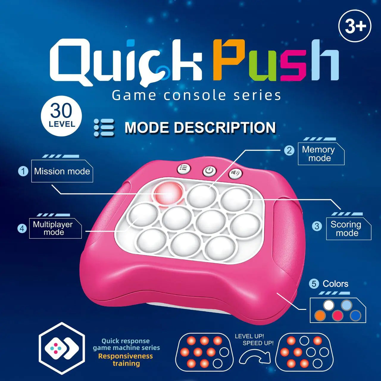 Electronic Pop light Fidget Game