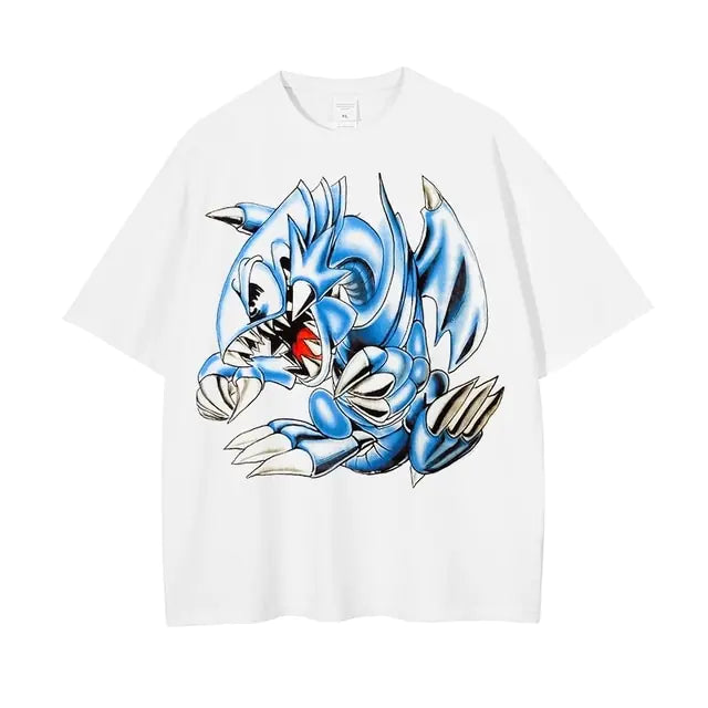 Vintage Washed Anime Graphic Shirts