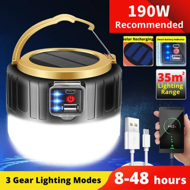 Camping Light with Solar Charging